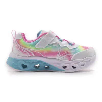 Skechers 303253 N Flutter Heart Lights Groovy Swirl Günlük Beyaz Kız Çocuk Spor Ayakkabı - 3