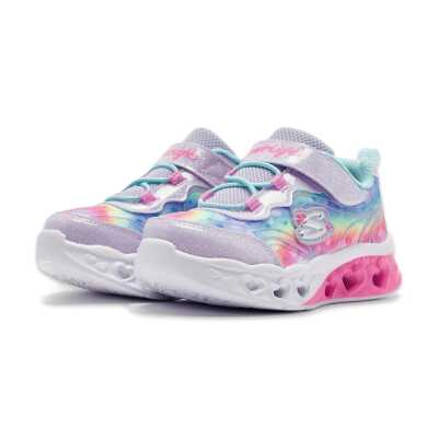Skechers 303253 N Flutter Heart Lights Groovy Swirl Günlük Mor Kız Çocuk Spor Ayakkabı - 3