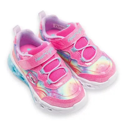 Skechers 303253 N Flutter Heart Lights Groovy Swirl Günlük Pembe Kız Çocuk Spor Ayakkabı 