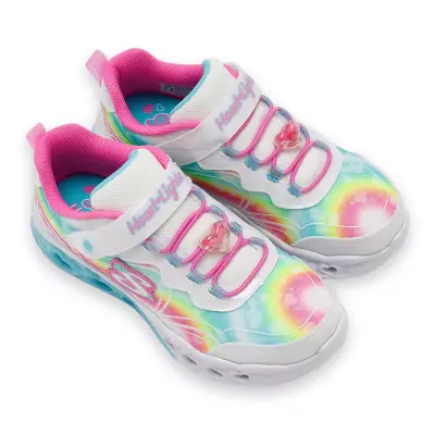 Skechers 303253K Flutter Heart Lights Groovy Swirl Günlük Beyaz Kız Çocuk Spor Ayakkabı - 1