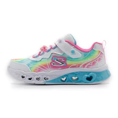 Skechers 303253K Flutter Heart Lights Groovy Swirl Günlük Beyaz Kız Çocuk Spor Ayakkabı - 2