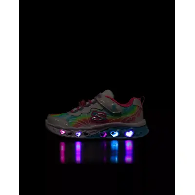 Skechers 303253K Flutter Heart Lights Groovy Swirl Günlük Beyaz Kız Çocuk Spor Ayakkabı - 3