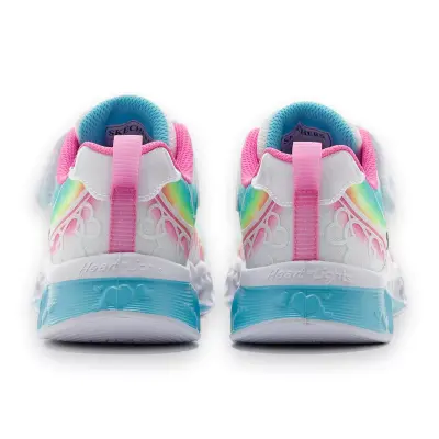 Skechers 303253K Flutter Heart Lights Groovy Swirl Günlük Beyaz Kız Çocuk Spor Ayakkabı - 4