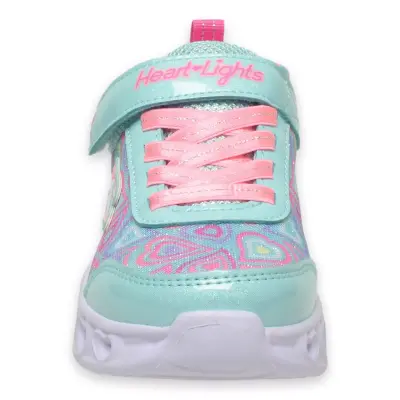 Skechers 303257L Heart Lights Boogie Love Günlük Açık Yeşil Kız Çocuk Spor Ayakkabı - 3