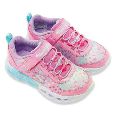 Skechers 303261L Infinite Heart Lights Heart Jewels Günlük Pembe Çocuk Spor Ayakkabı - 4