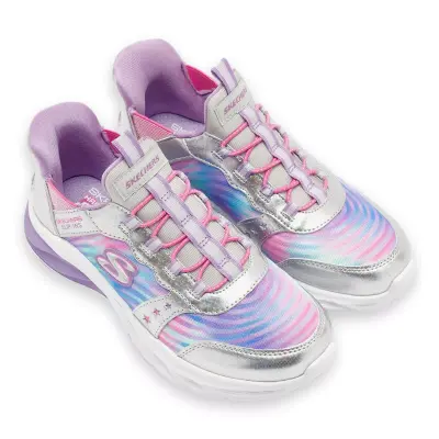 Skechers 303592K Coastline Bonita Wave Slip-Ins Gümüş Kız Çocuk Spor Ayakkabı - 1