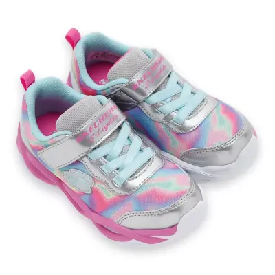Skechers 303716L Sorbet Swirl Gümüş Kız Çocuk Spor Ayakkabı - 1