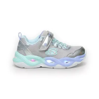 Skechers 303717 L Twisty Glow Gümüş Kız Çocuk Spor Ayakkabı - 2