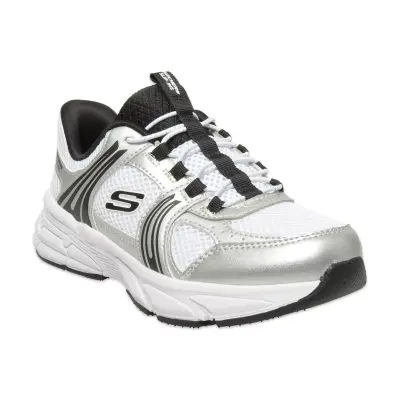 Skechers 319078 Retro-Graph Classic Kicks Slip-Ins Beyaz-Siyah Kız Çocuk Spor Ayakkabı 