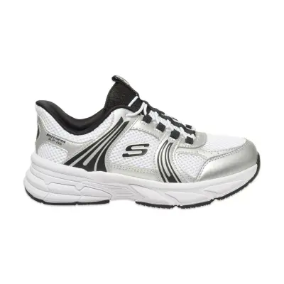 Skechers 319078 Retro-Graph Classic Kicks Slip-Ins Beyaz-Siyah Kız Çocuk Spor Ayakkabı - Skechers (1)