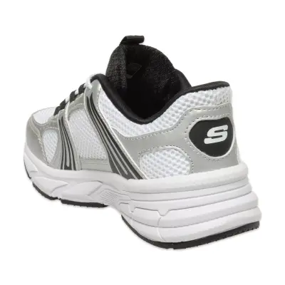 Skechers 319078 Retro-Graph Classic Kicks Slip-Ins Beyaz-Siyah Kız Çocuk Spor Ayakkabı - 4