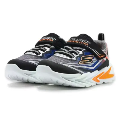 Skechers 400139L S Lights Flex-Glow Ultra Gümüş Erkek Çocuk Spor Ayakkabı - 3