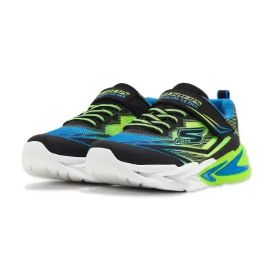Skechers 400139L S Lights Flex-Glow Ultra Siyah Erkek Çocuk Spor Ayakkabı - 4