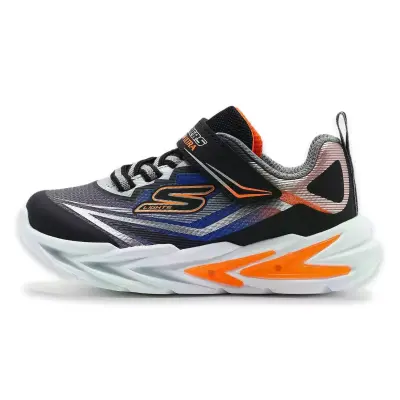 Skechers 400139N S Lights Flex-Glow Ultra Gümüş Erkek Çocuk Spor Ayakkabı - 1