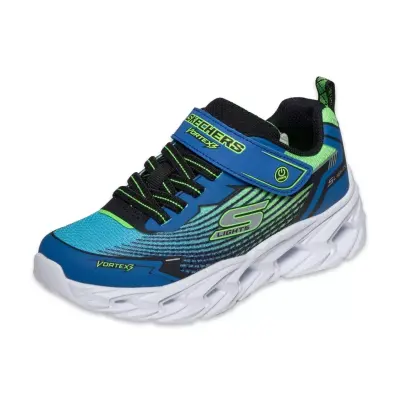 Skechers 400590L S Lights Vortex 3.0 Siyah-Mavi Erkek Çocuk Spor Ayakkabı - 4