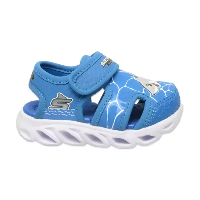 Skechers 400612 N S Lights Hypno Splash Hydro Fun Mavi Erkek Çocuk Sandalet 