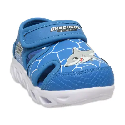 Skechers 400612 N S Lights Hypno Splash Hydro Fun Mavi Erkek Çocuk Sandalet - 3