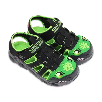 Skechers 400613L Thermo-Splash Hydro-Flare Yeşil Erkek Çocuk Sandalet - 4