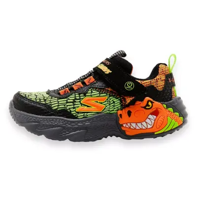 Skechers 400615 DinoLights Işikli Siyah Erkek Çocuk Spor Ayakkabı - 2