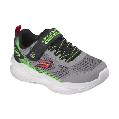 Skechers 401490L S Lights Meteor-Lights 2.0 Gri Erkek Çocuk Spor Ayakkabı - 4