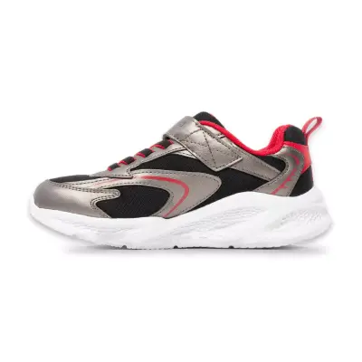 Skechers 401497N Skechers Meteor-Lights Siyah-Kırmızı Kız Çocuk Spor Ayakkabı - 3