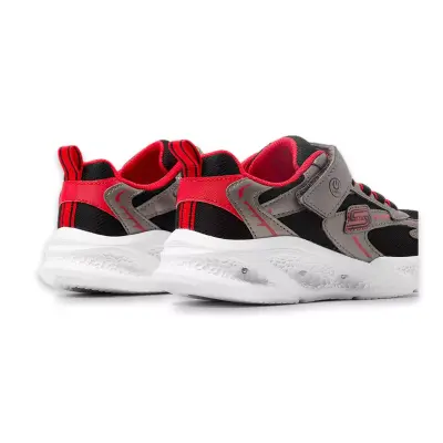 Skechers 401497N Skechers Meteor-Lights Siyah-Kırmızı Kız Çocuk Spor Ayakkabı - 4