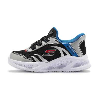Skechers 403848N Slip-Ins Meteor-Lights Brisk-Beams Işikli Gümüş Çocuk Spor Ayakkabı - 1