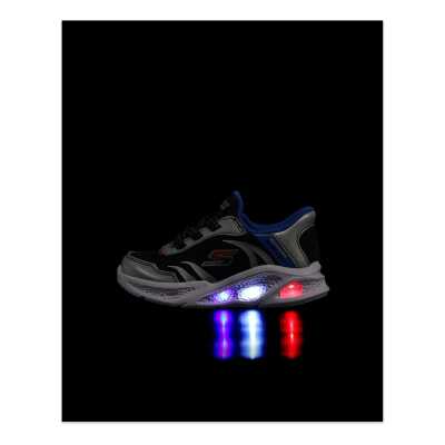 Skechers 403848N Slip-Ins Meteor-Lights Brisk-Beams Işikli Gümüş Çocuk Spor Ayakkabı - 3
