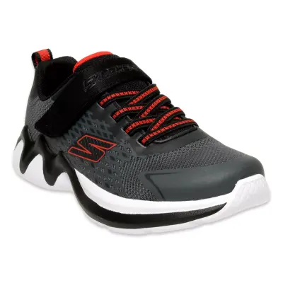 Skechers 403992L Wave Tek-Barnik Gri Erkek Çocuk Spor Ayakkabı 