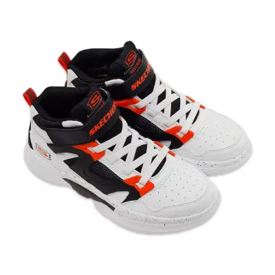 Skechers 406072 Skx Court Hype Günlük Beyaz-Siyah Erkek Çocuk Spor Ayakkabı - 3