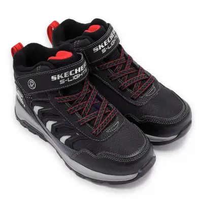 Skechers 406410-K Storm Blazer Glow Roam Wp Siyah Erkek Çocuk Bot 