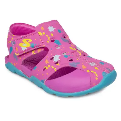 Skechers 86428 N Side Wave Lil Painter Pembe Çocuk Sandalet - 1