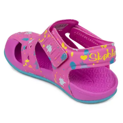 Skechers 86428 N Side Wave Lil Painter Pembe Çocuk Sandalet - 4
