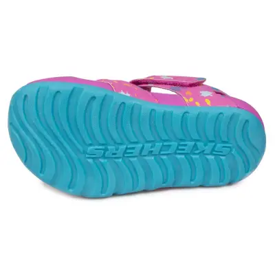Skechers 86428 N Side Wave Lil Painter Pembe Çocuk Sandalet - 5