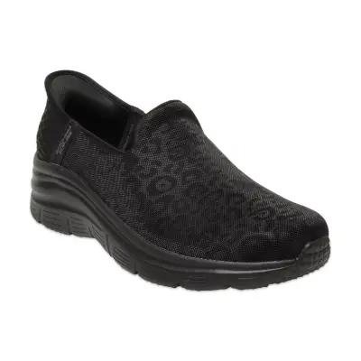 Skechers 896414Tk Fashion Fit Slip-Ins Günlük Siyah Kadın Spor Ayakkabı 