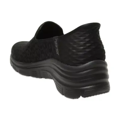 Skechers 896414Tk Fashion Fit Slip-Ins Günlük Siyah Kadın Spor Ayakkabı - 4
