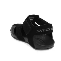 Skechers 92330 N Side Wave Siyah Erkek Çocuk Sandalet - 4