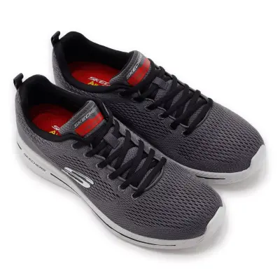 Skechers 999739Tk-M Burst Memory Foam Gri Erkek Spor Ayakkabı - 3