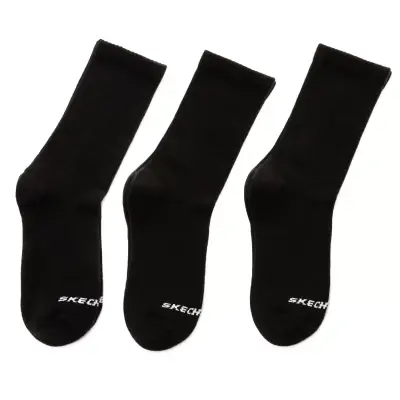 Skechers S192135 U Crew Cut Padded 3 Pack Sock Siyah Unisex Çorap - 1