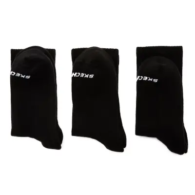 Skechers S192135 U Crew Cut Padded 3 Pack Sock Siyah Unisex Çorap - 2