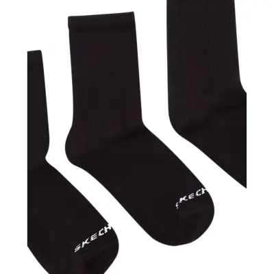 Skechers S212283 U 3 Pack Crew Cut Socks Siyah Unisex Çorap - 3