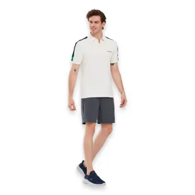 Skechers S221047 M Colorblock Polo Beyaz Erkek T-Shirt - 4