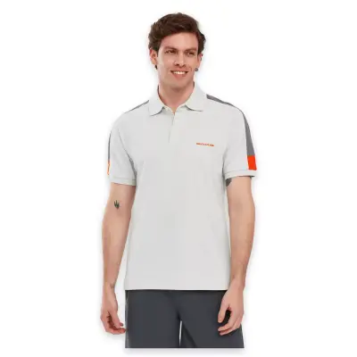 Skechers S221047 M Colorblock Polo Gri Erkek T-Shirt - 1