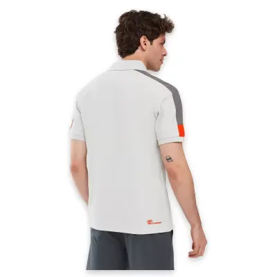Skechers S221047 M Colorblock Polo Gri Erkek T-Shirt - 2