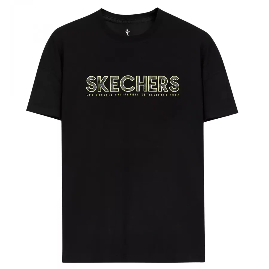 Skechers S221135 M Graphic Tee Big Logo Siyah Erkek T-Shirt - 3