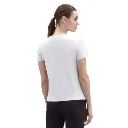 Skechers S221180 W Graphic Tee Shiny Logo Beyaz Kadın T-Shirt - 4
