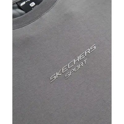 Skechers S231094 Graphic Tee Reflect Logo Antrasit Erkek T-Shirt - 4