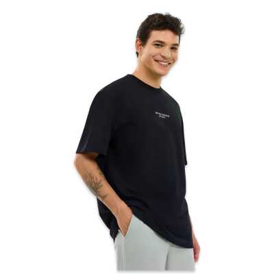 Skechers S231094 Graphic Tee Reflect Logo Oversize Siyah Erkek T-Shirt - Skechers (1)