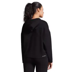 Skechers S231146 W Soft Touch Shinny Sweat Siyah Kadın Sweatshirt - 3