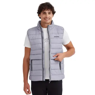 Skechers S231241 M Outerwear Padded Vest Gri Erkek Yelek - 2